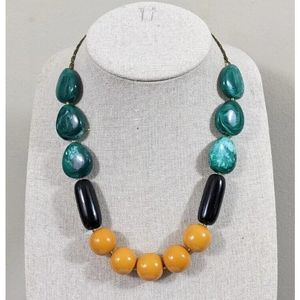 Vintage Beaded Chunky Plastic Necklace